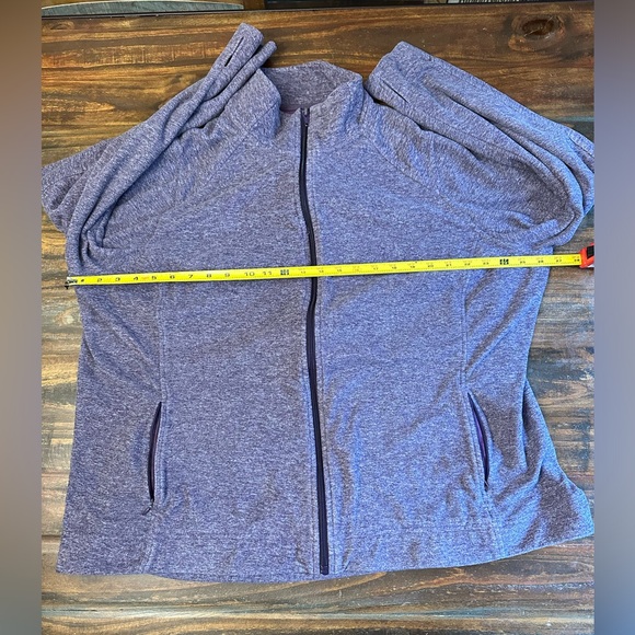 Duluth Trading Co Full Zip Fleece Jacket ZipperPockets Women's 2XL purple - Picture 3 of 8